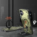 Hybrid Armor Trendy Case с MagSafe за iPhone 16 Plus - зелен