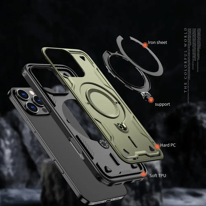 Hybrid Armor Trendy Case с MagSafe за iPhone 16 Pro Max