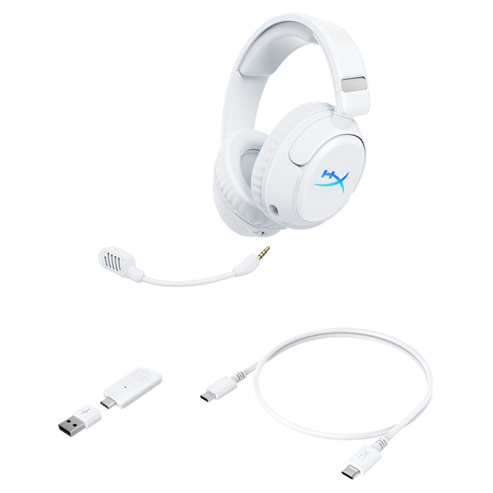 Слушалки HYPERX LOUD FLIGHT 2 WHITE B5VC5AA Customizable RGB