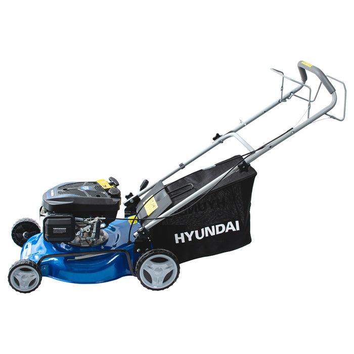 МОТОРНА САМОХОДНА КОСАЧКА HYUNDAI HYM 46SP 175.0 см3, 3.75 КС, ШИРИНА НА КОСЕНЕ 46.00 см, САМОХОДНА ФУНКЦИЯ