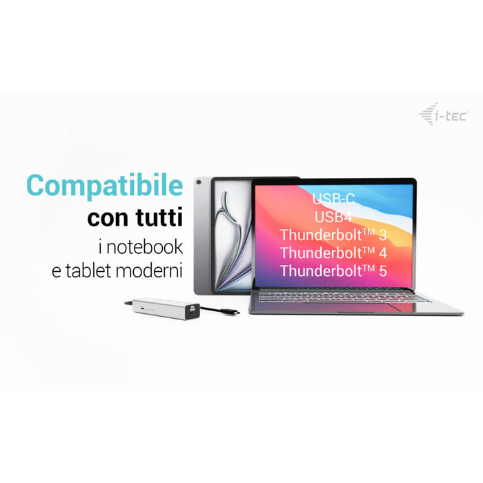 USB извод i-Tec C31HUBMETAL8KPDPRO Сребрист