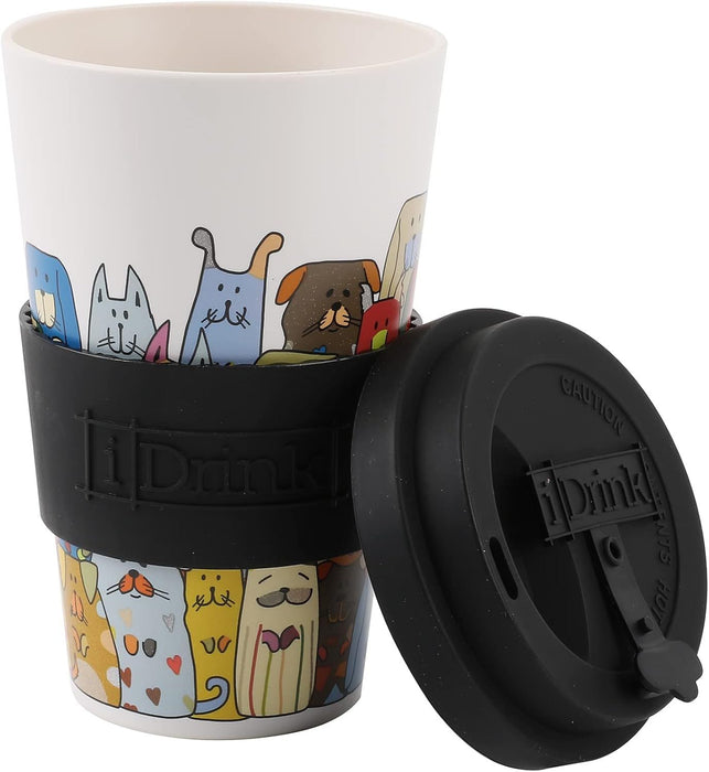 Чаша с капак I-Total Stay Pawsitive - 435 ml