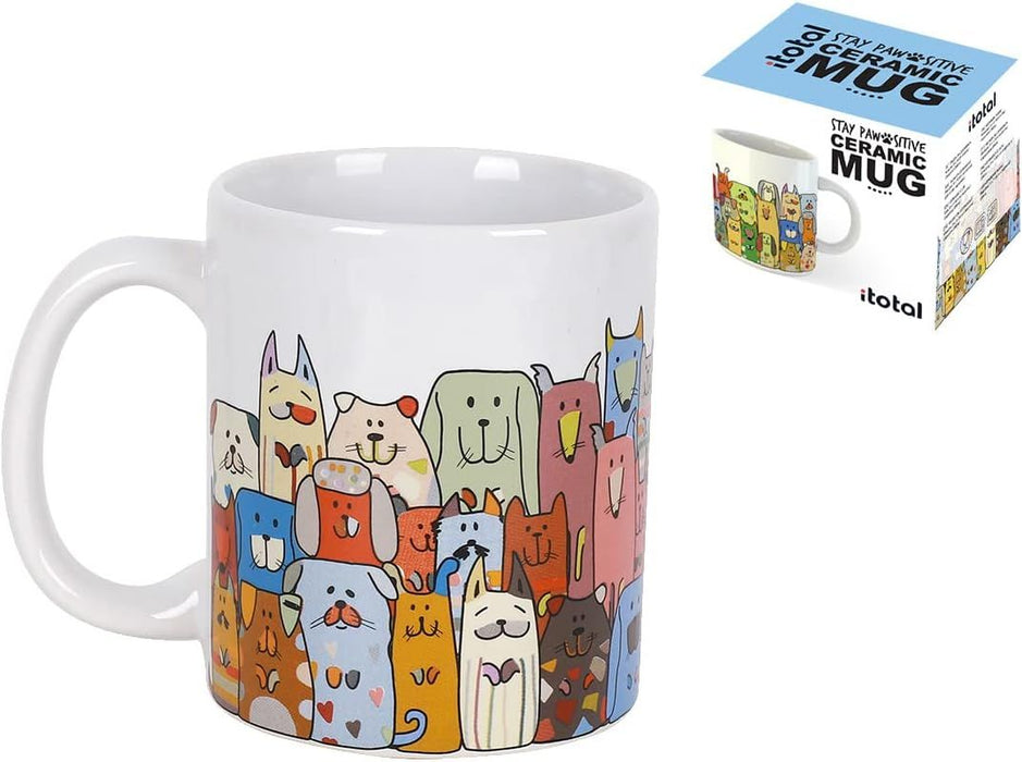 Керамична чаша I-Total Stay Pawsitive - 295 ml
