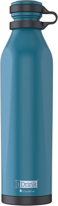 Термобутилка I-Total B-EVO - 500 ml, синьо-зелена