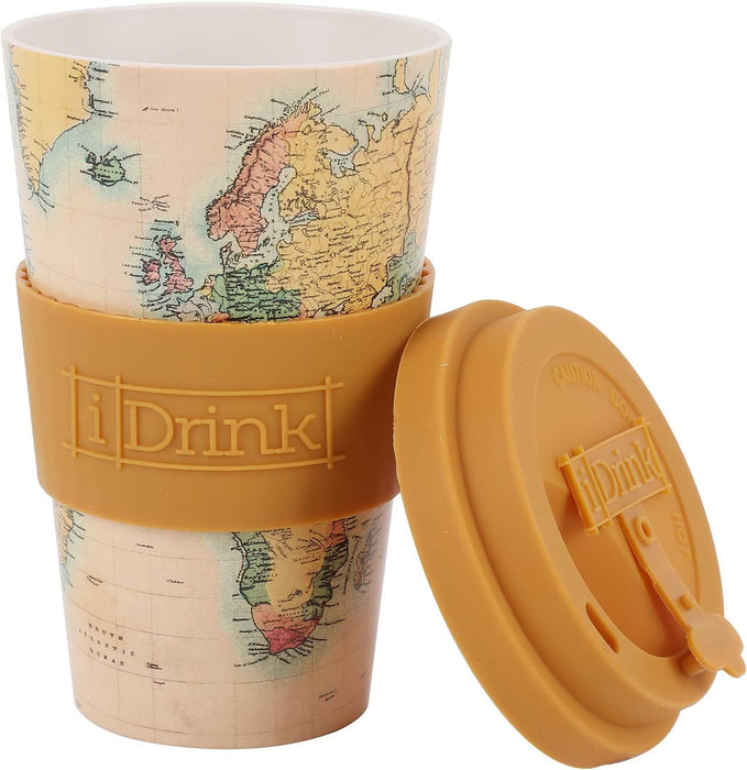 Чаша с капак I-Total Old Map - 435 ml