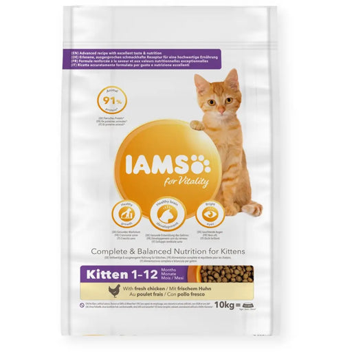 IAMS for Vitality Kitten Fresh chicken - суха храна