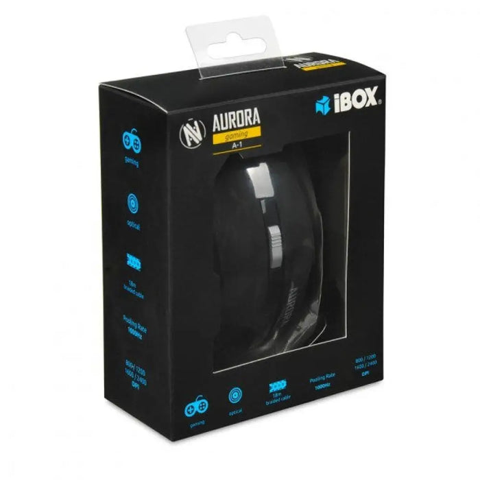 iBox Aurora A-1 мишка Дясна USB Type-A Оптична 2400 DPI