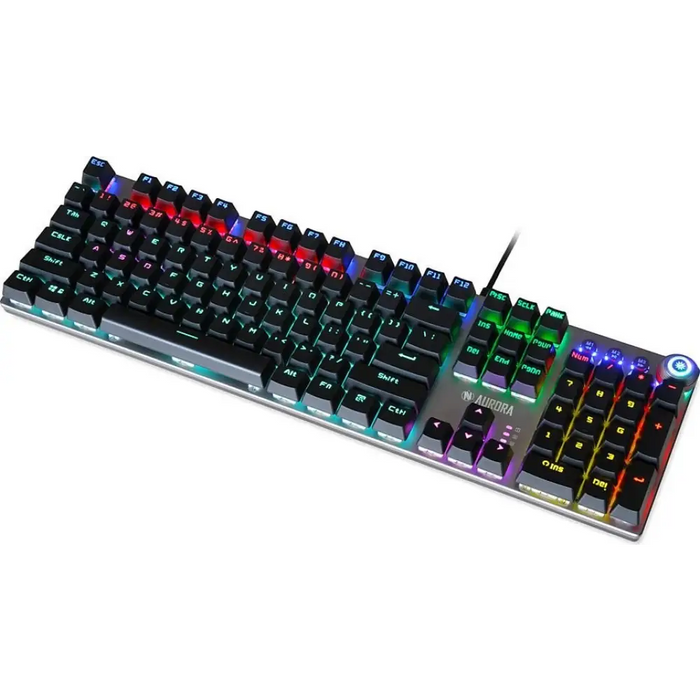 iBox Aurora K-3 клавиатура USB QWERTY Сребриста