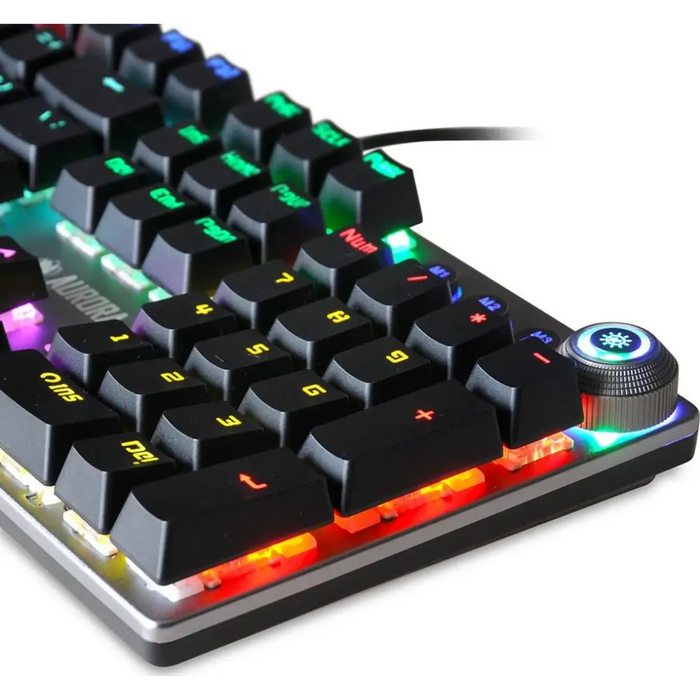 iBox Aurora K-3 клавиатура USB QWERTY Сребриста