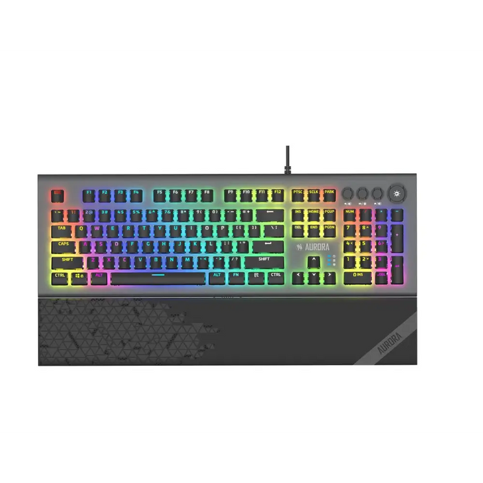 iBox Aurora K-5 клавиатура USB QWERTY Сребриста