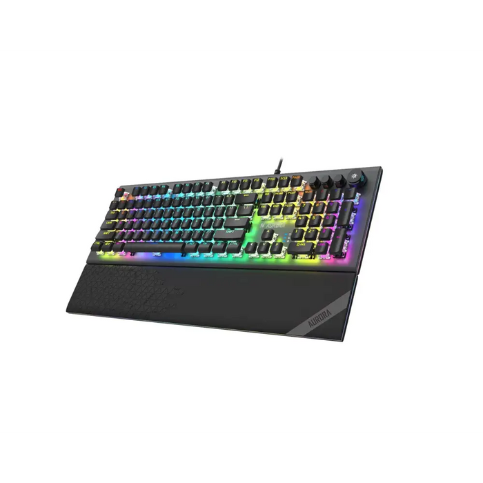 iBox Aurora K-5 клавиатура USB QWERTY Сребриста