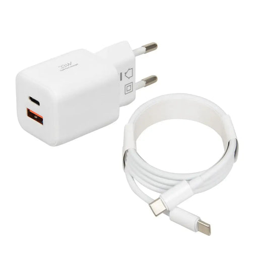 iBOX C-42 GaN PD33W Стенно зарядно Бяло