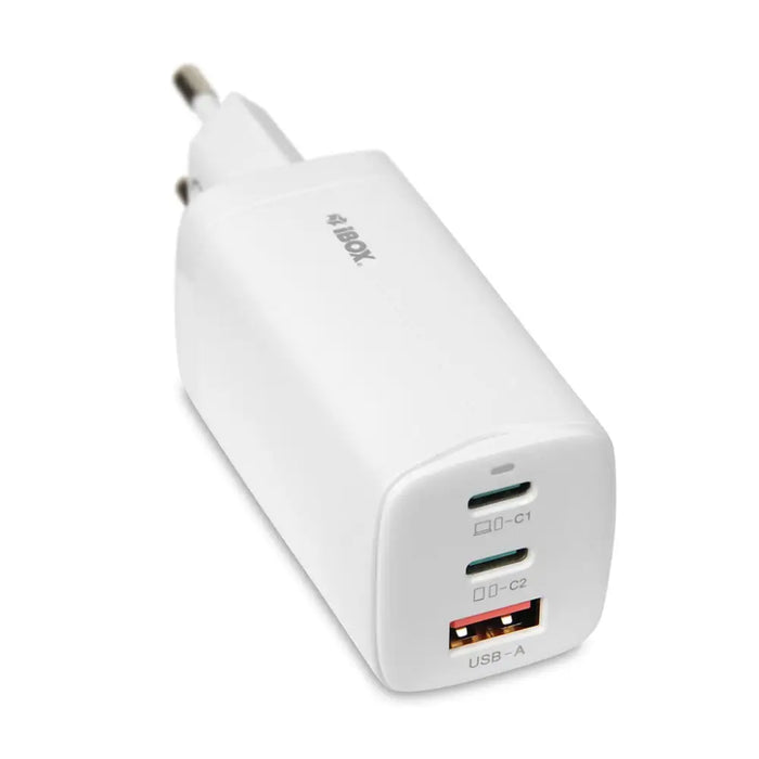 iBOX C-65 White GaN 65W универсално зарядно