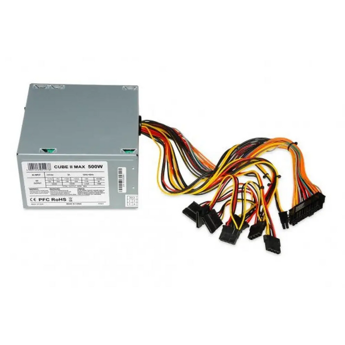iBox CUBE II захранване 500 W 20 + 4 pin ATX ATX Silver
