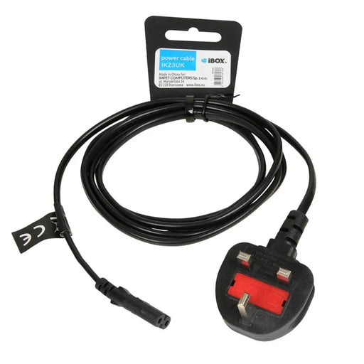 iBOX Euro 2-PIN захранващ кабел Audio-RTV VDE 1.8m UK Plug