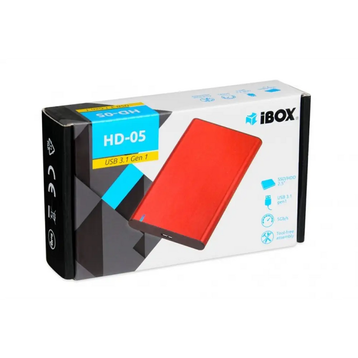 iBox HD-05 HDD/SSD кутия Red 2.5’’