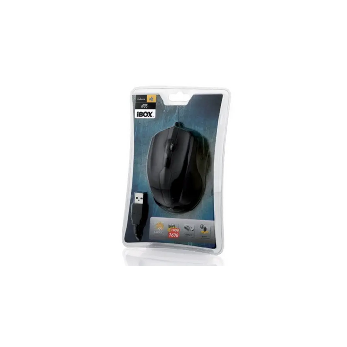 iBox i005 мишка Ambidextrous USB Type-A Laser 1600 DPI