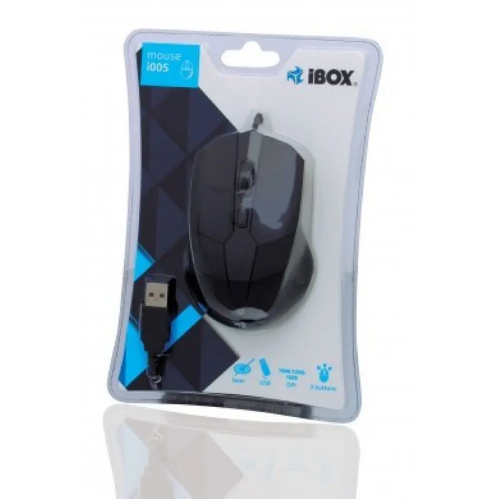 iBox i005 мишка Ambidextrous USB Type-A Laser 1600 DPI