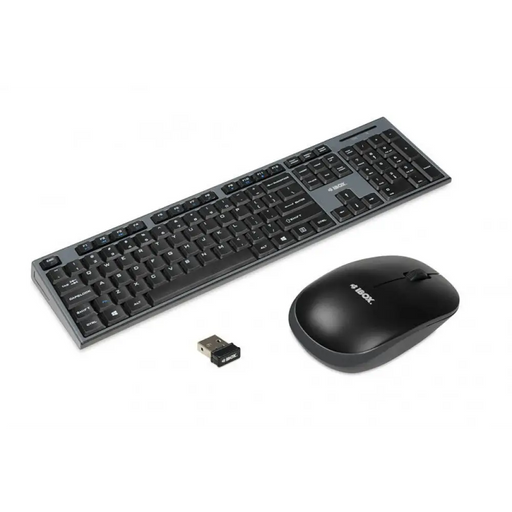 iBox IKMS606W клавиатура RF Безжична Английска Черна