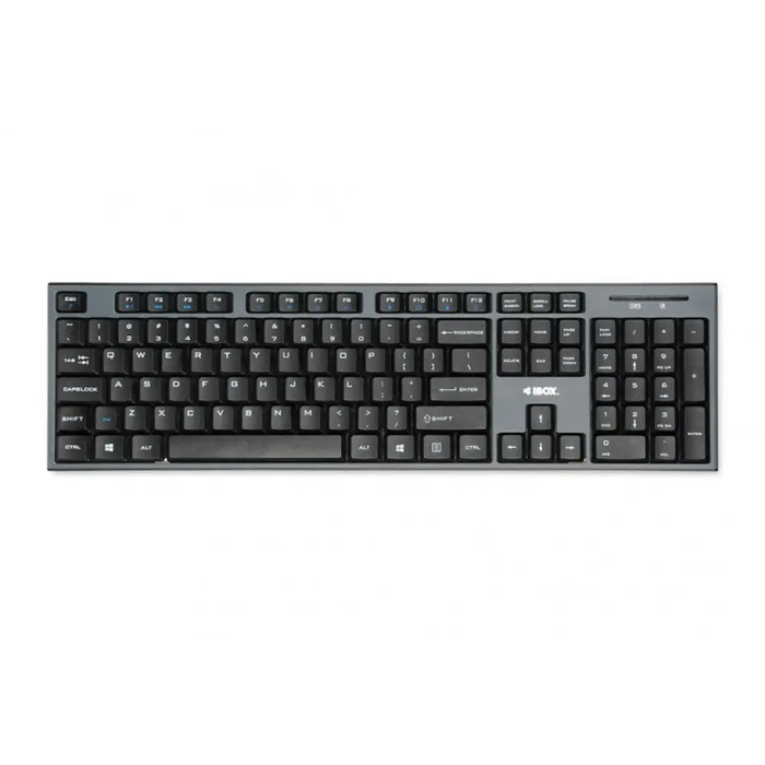 iBox IKMS606W клавиатура RF Безжична Английска Черна