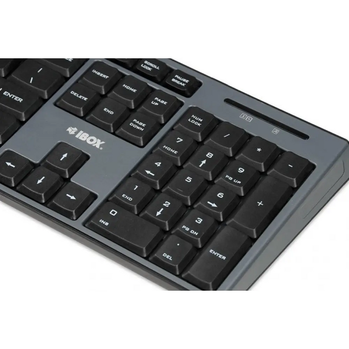 iBox IKMS606W клавиатура RF Безжична Английска Черна