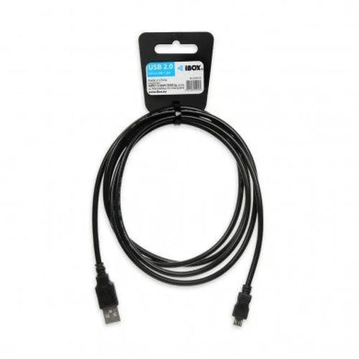 iBox IKU2M18 USB кабел 1.8 m USB 2.0 USB A Micro-USB B Черен