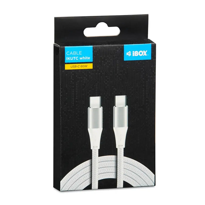 iBOX IKUTC USB-C кабел 60W 1m Бял