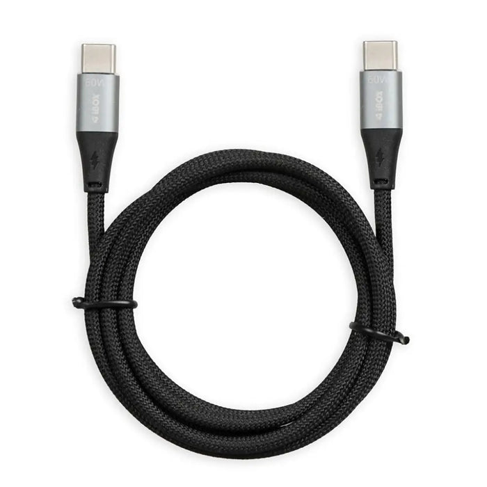 iBOX IKUTC USB-C кабел 60W 2m Черен