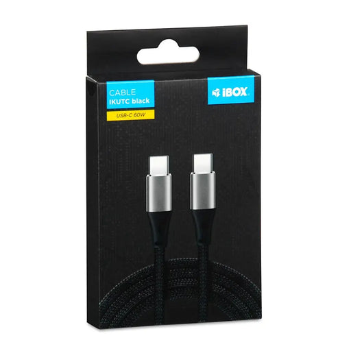 iBOX IKUTC USB-C кабел 60W 2m Черен