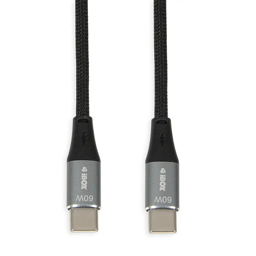 iBOX IKUTC USB-C кабел 60W 2m Черен