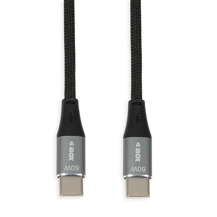 iBOX IKUTC USB-C кабел 60W 2m Черен