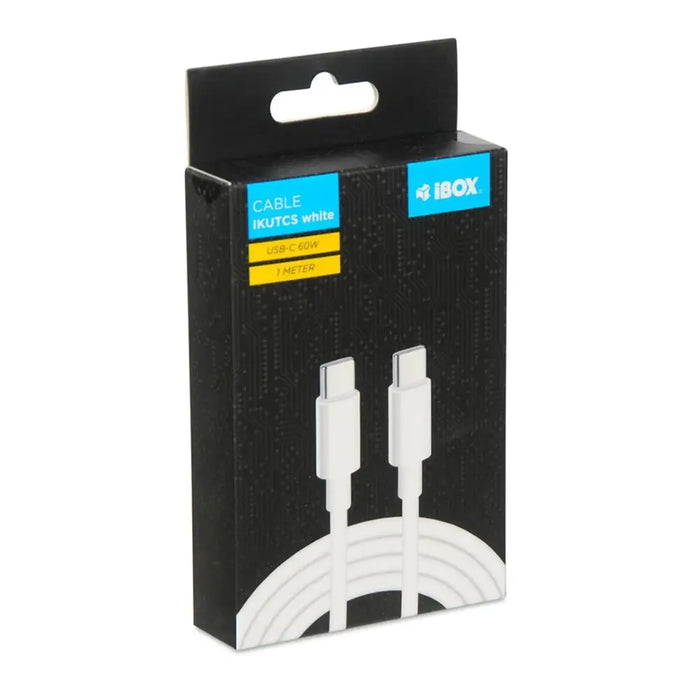 iBox IKUTCS1W USB кабел USB 2.0 1 m USB C Бял