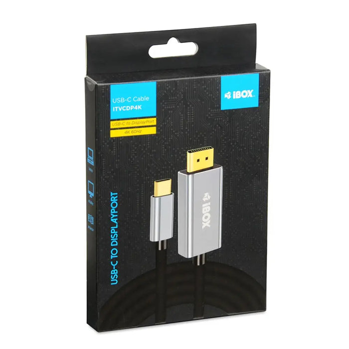 iBox ITVCDP4K адаптер за видео кабел 1,8 m USB Type-C