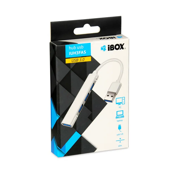 iBOX USB HUB 1x USB 3.0 + 3x USB 2.0