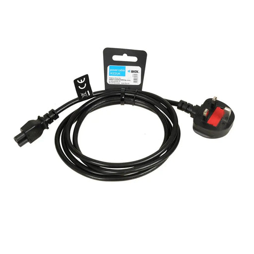 iBOX захранващ кабел за лаптопи (детелина) VDE 1.8m UK