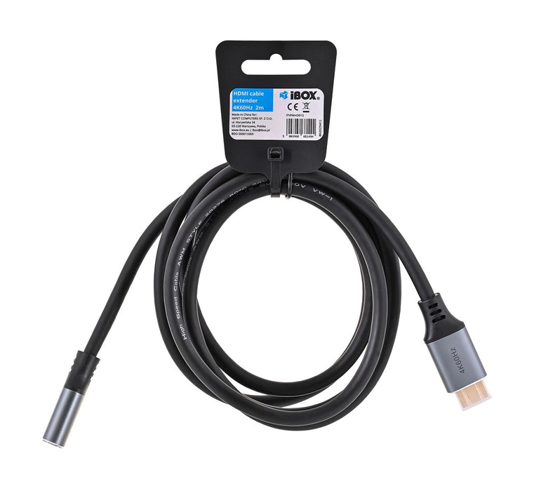 IBox ITVFMHD012 HDMI към HDMI 4K удължителен кабел със златен щепсел 2 м