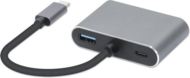 iBox IUHCHDVGA USB Type-C хъб 4-в-1 USB 3.0 + PD 100W + HDMI 4K 30Hz + VGA Full HD
