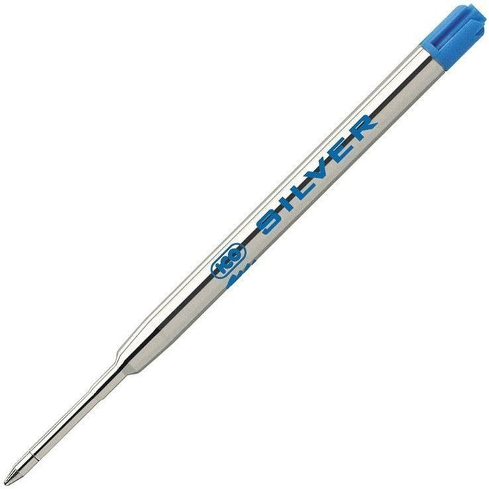 Пълнител за химикалка Ico Silver - 0.8 mm, син