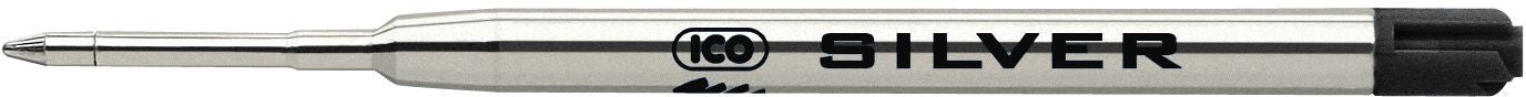 Пълнител за химикалка Ico Silver - 0.8 mm, черен