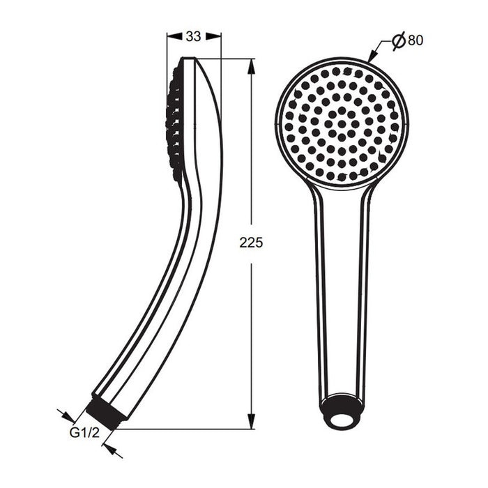 ДУШ СЛУШАЛКА IDEALSTANDARD IDEALRAIN B9400AA
