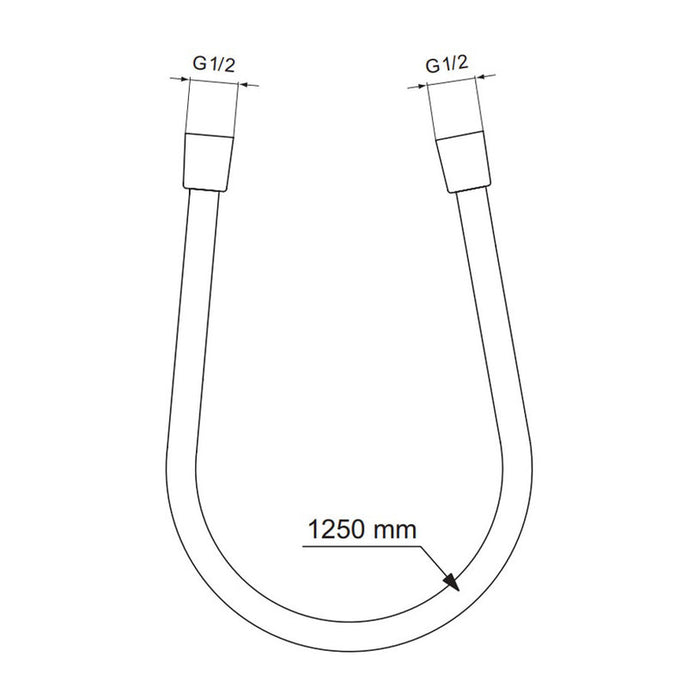 ШЛАУХ IDEALSTANDARD IDEALFLEX 1250 BE125AA