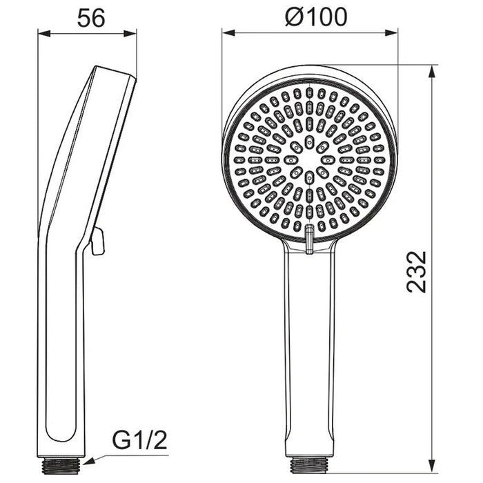 ДУШ СЛУШАЛКА IDEALSTANDARD BE217AA