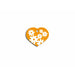 Идентификационна табела Imarc Heart Жълт Оранжев