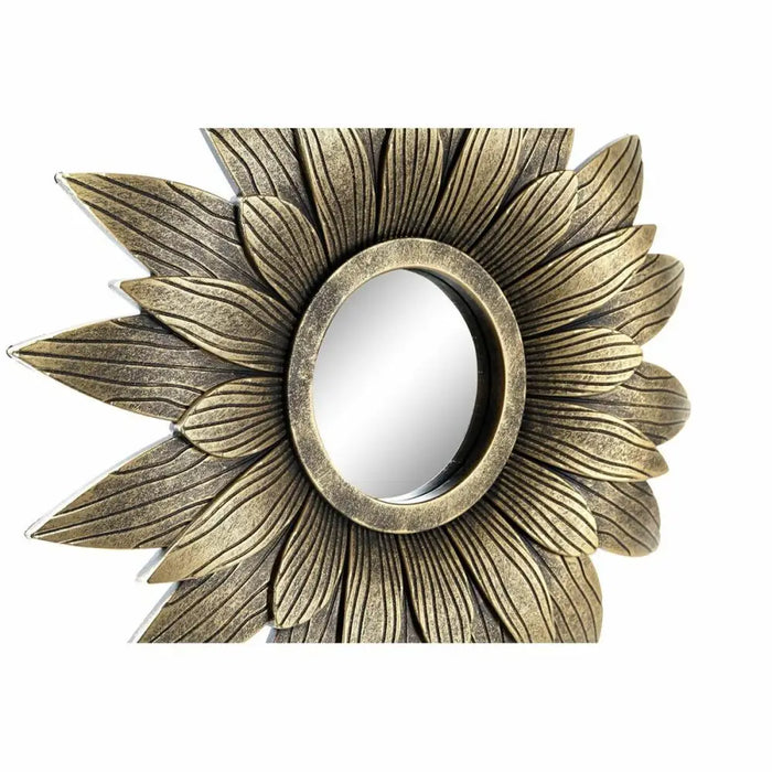 Игра на Огледала DKD Home Decor Кристал Златен PP 2 броя