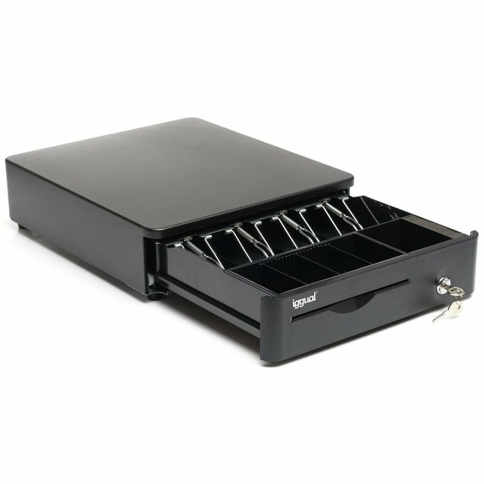 Чекмедже за каса iggual IRON-10R Черен