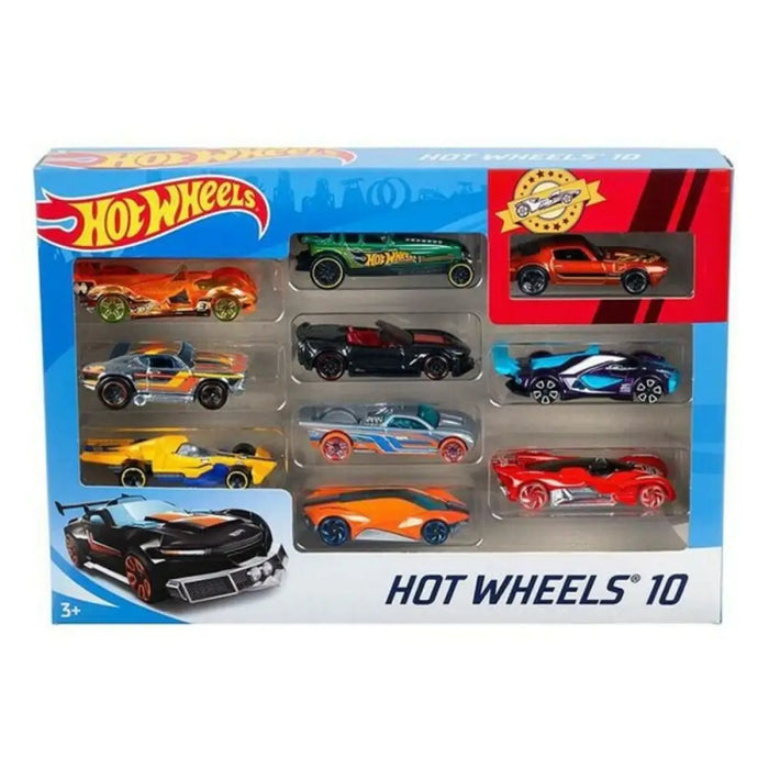 Игра Комплект Превозни Средства Hot Wheels Метал (10 Pcs)