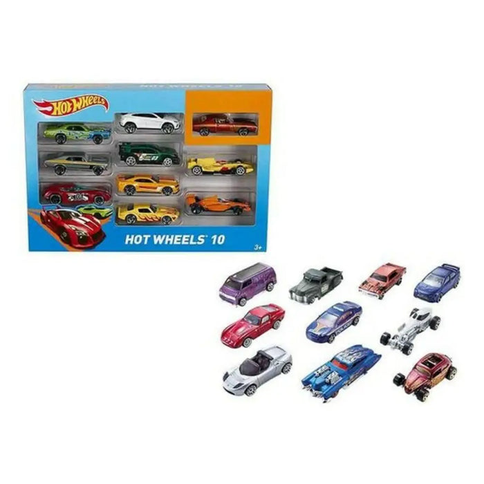 Игра Комплект Превозни Средства Hot Wheels Метал (10 Pcs)