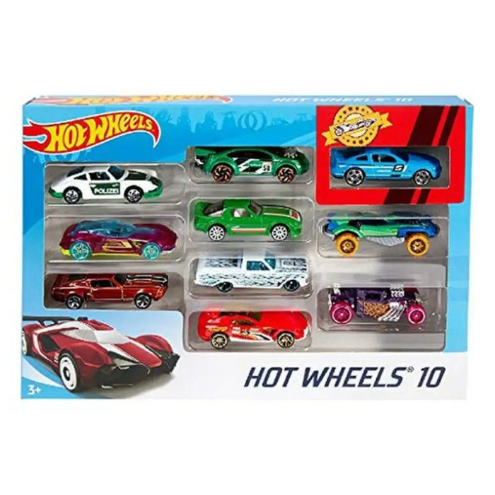 Игра Комплект Превозни Средства Hot Wheels Метал (10 Pcs)