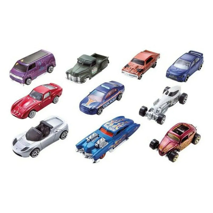 Игра Комплект Превозни Средства Hot Wheels Метал (10 Pcs)