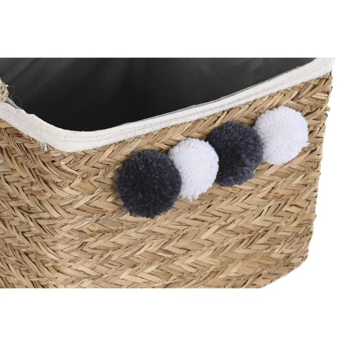 Игра на Кошници DKD Home Decor Естествено влакно Помпони 33